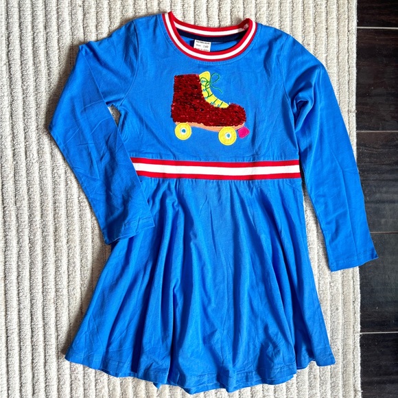 Sun Moon Kids cotton dress with flip sequins, Girls size 8-10, NWT - Picture 1 of 5